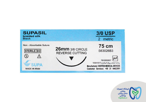 نخ بخیه جراحی سوپا SUPA 1 موجود در فروشگاه تجهیزات پزشکی و دندان پزشکی VIPMed.ir